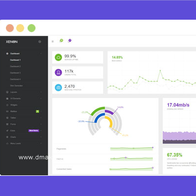 这是一款Xenon Admin响应式后台管理员bootstrap后台模板