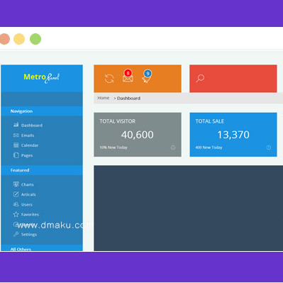 这是一款Metro后台管理系统源码bootstrap模板。