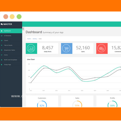 这是一款高端扁平化Bootstrap后台系统管理页面html模板。