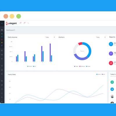 这是一款Elegant Bootstrap4高端优雅的后台管理模板。